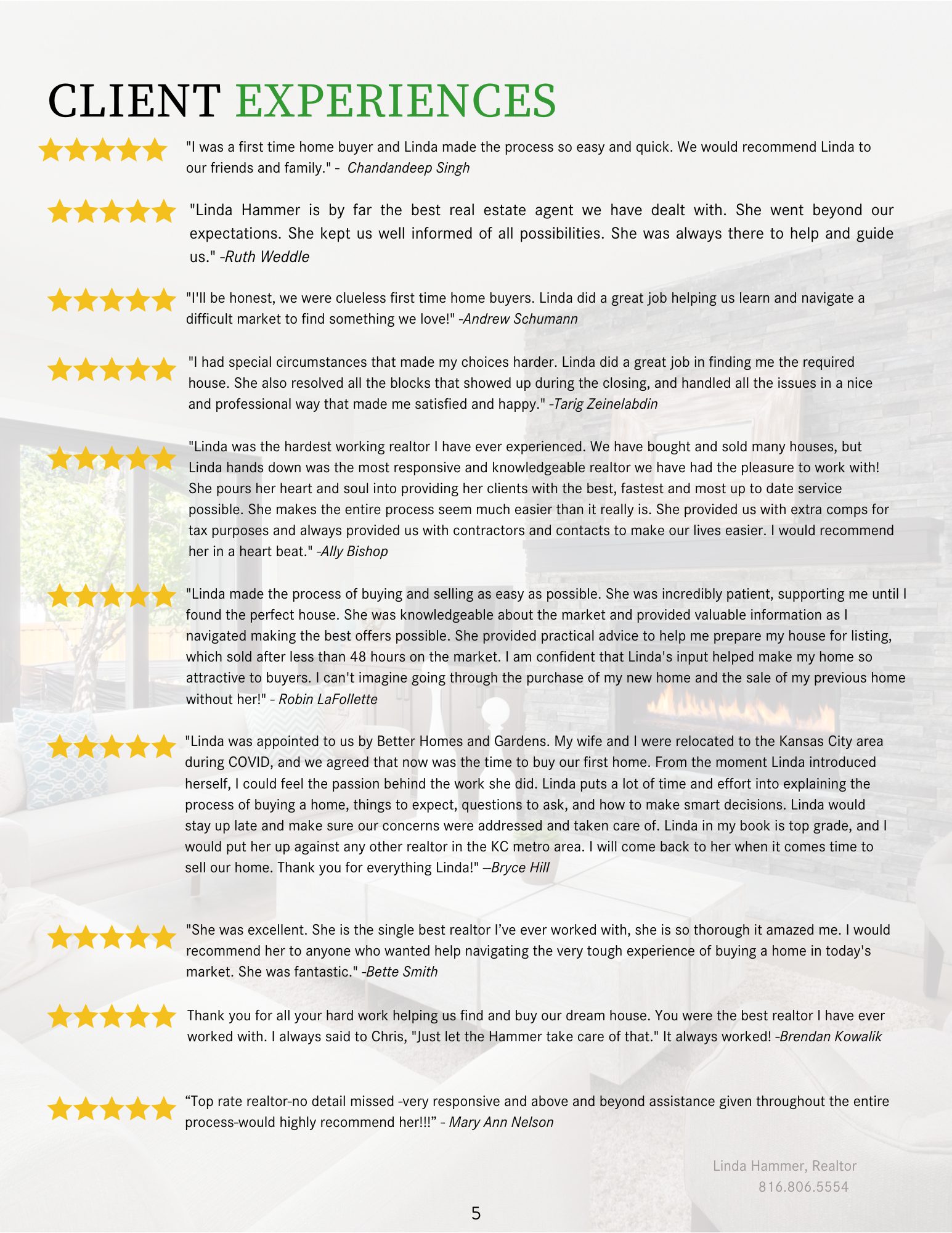 Linda Buyer Testimonials